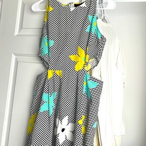 Jack brand floral checkered dress